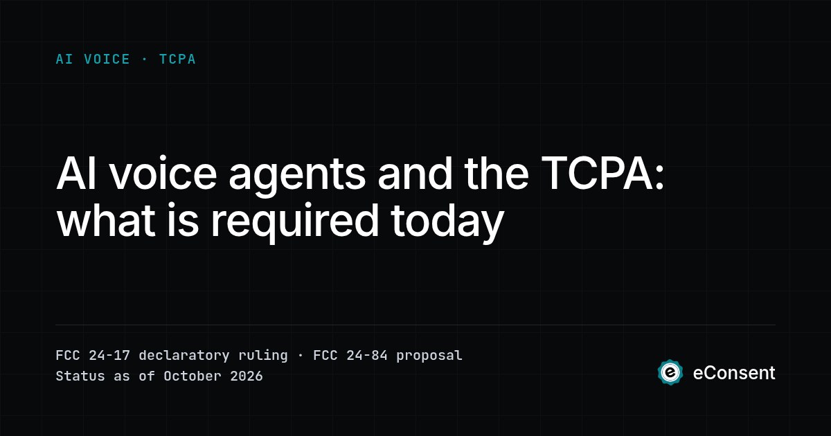 Title card: AI voice agents and the TCPA, FCC 24-17 declaratory ruling and FCC 24-84 proposal